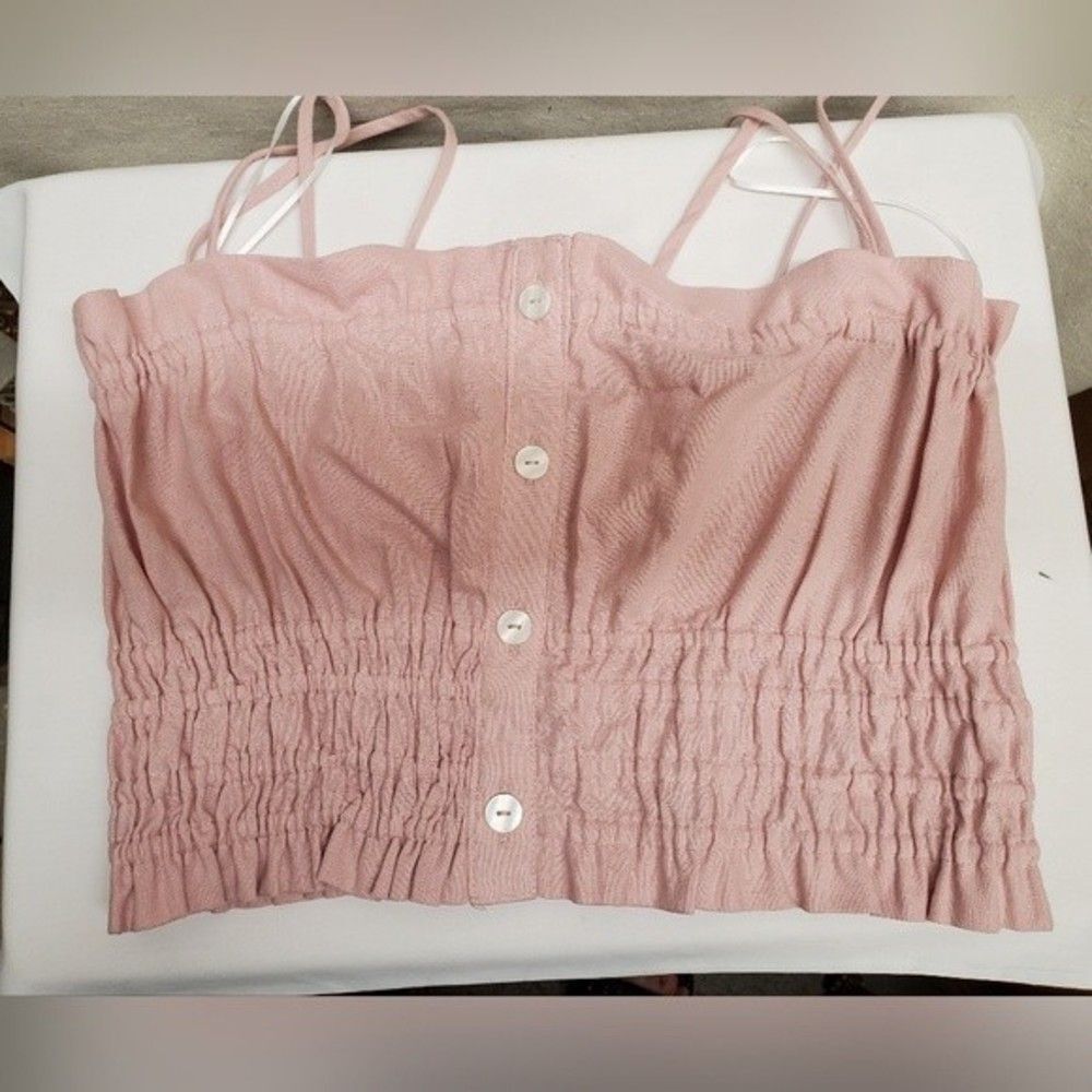 Love Tree Soft Pink Crop Top in Size L